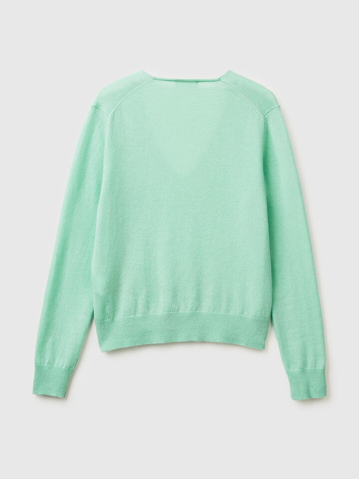 V NECK SWEATER L/S Mujer image number 6